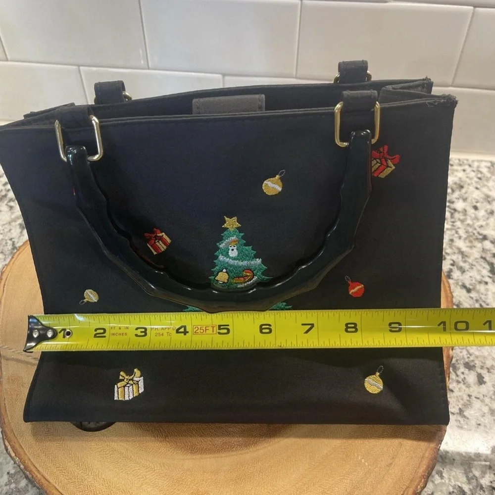 Tiannl Black Festive Embroidered Tote - Picture 8 of 8